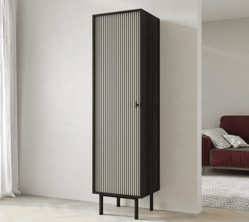 Шкаф Emerson серый/черный EM101/gray/L_3