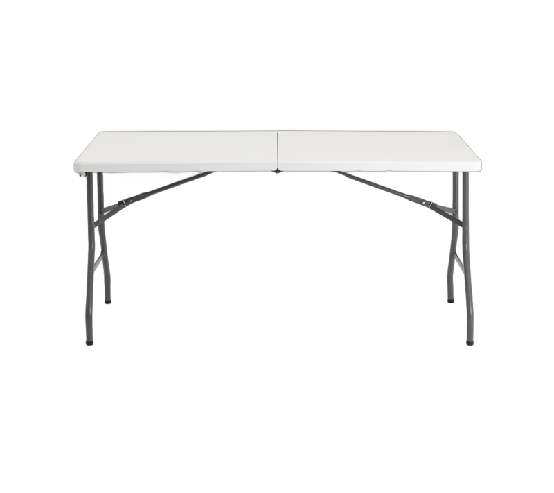 Стол складной белый 152x74x74_1