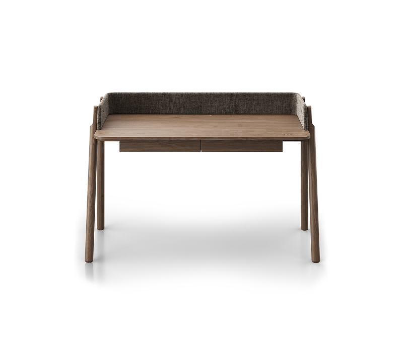 Стол письменный Basic натуральный дуб/коричневый рогожка 140x60