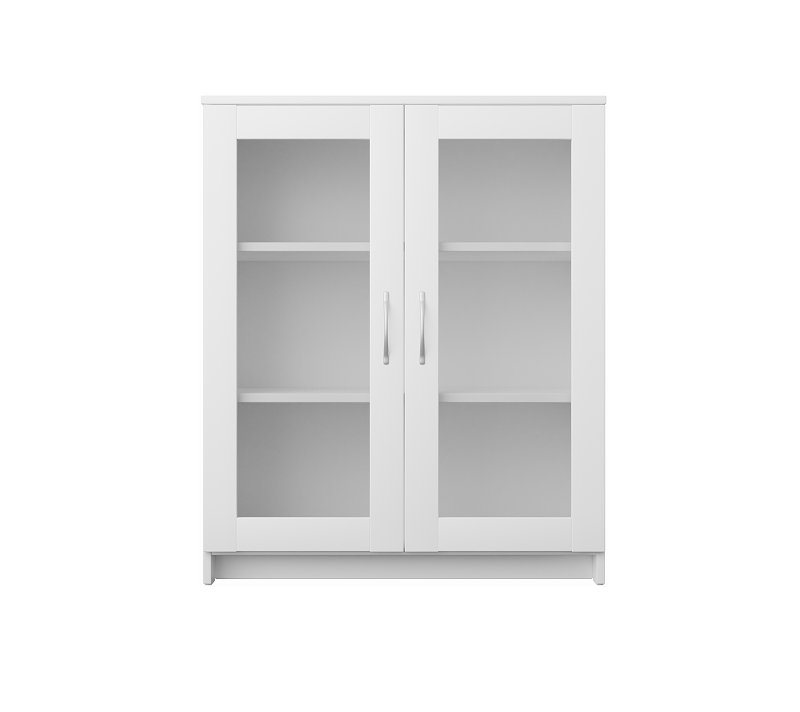 Тумба-витрина с 2 дверцами Sirius белый 78x95