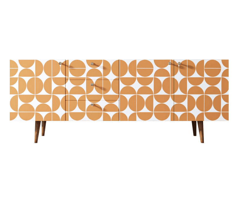 Тумба-комод Berber оранжевый/белый BB11/Print_14