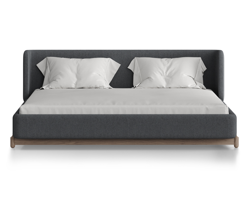 Кровать Basic серый 180x200