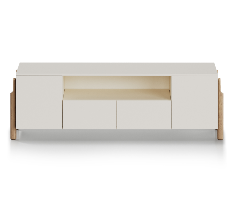 Тумба под телевизор Basic молочный