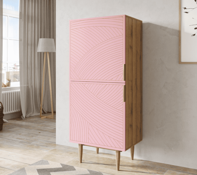 Тумба Лайн розовый LN05/GR1/pink_3