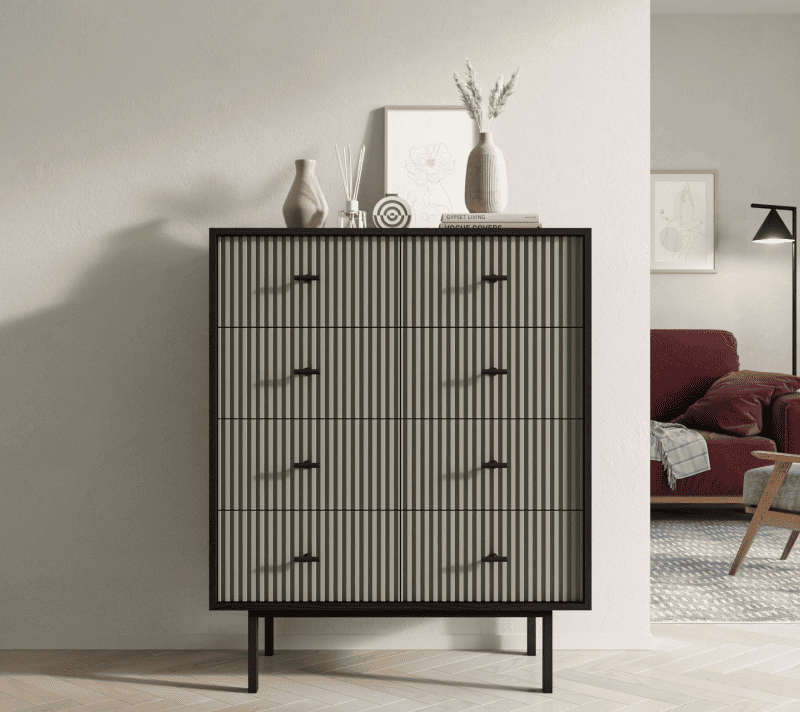 Комод Emerson серый/черный EM20/gray/L_1