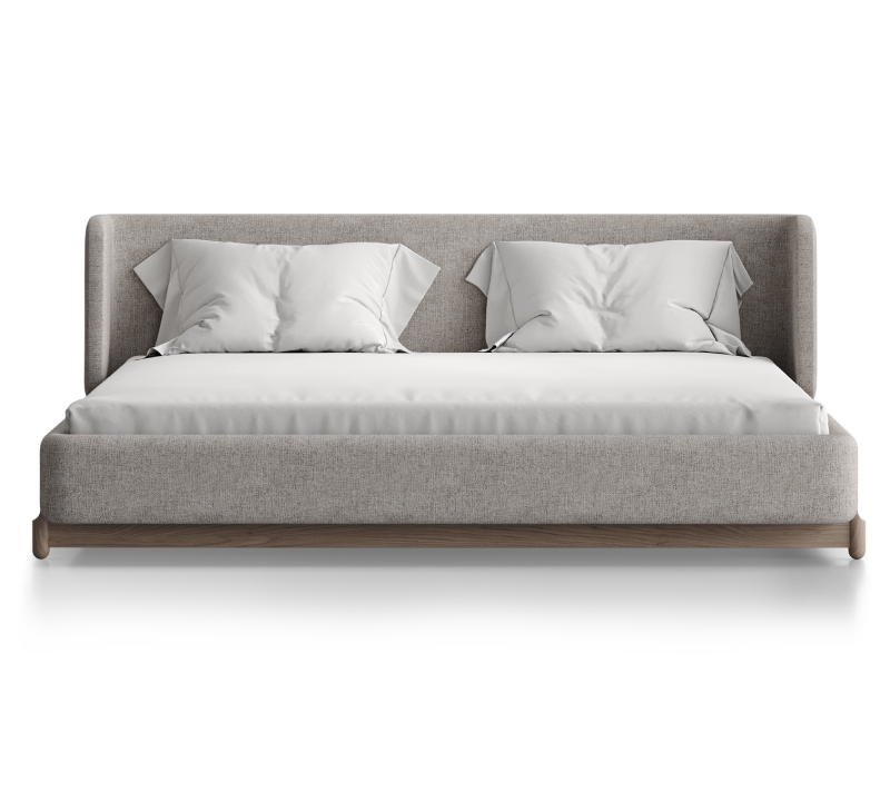 Кровать Basic бежевый рогожка 180x200