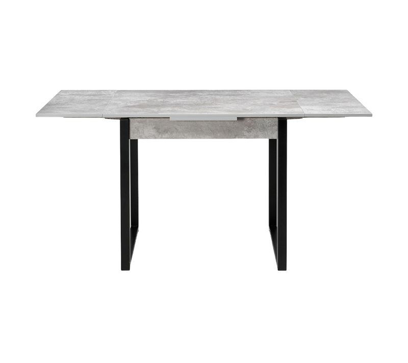 Стол Форли бетон/черный матовый