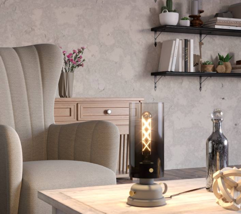 Настольная лампа Гаргрэйв серый 43929_2