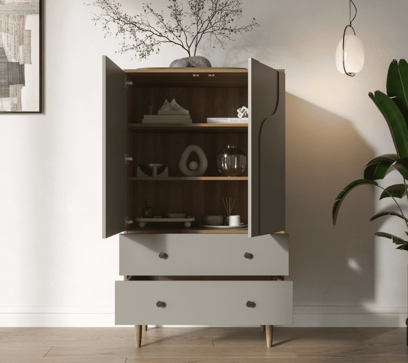 Тумба-комод Arka серый/бежевый AR14-F2_2