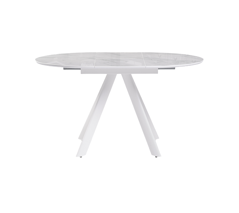 Стол круглый Галвестон белый мрамор/белый_1