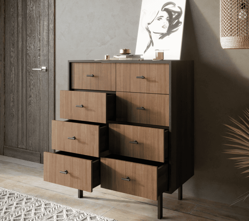 Комод Emerson коричневый/черный EM20_2