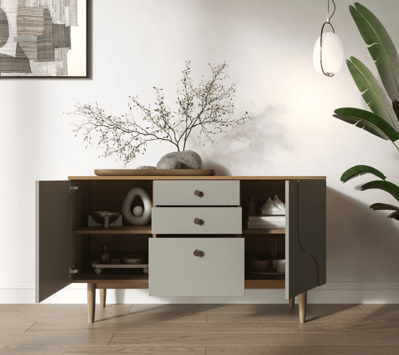 Тумба-комод Арка серый/бежевый AR04-F2_2