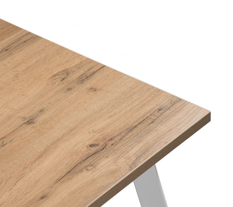 Стол Тринити Лофт дуб вотан/белый матовый_2