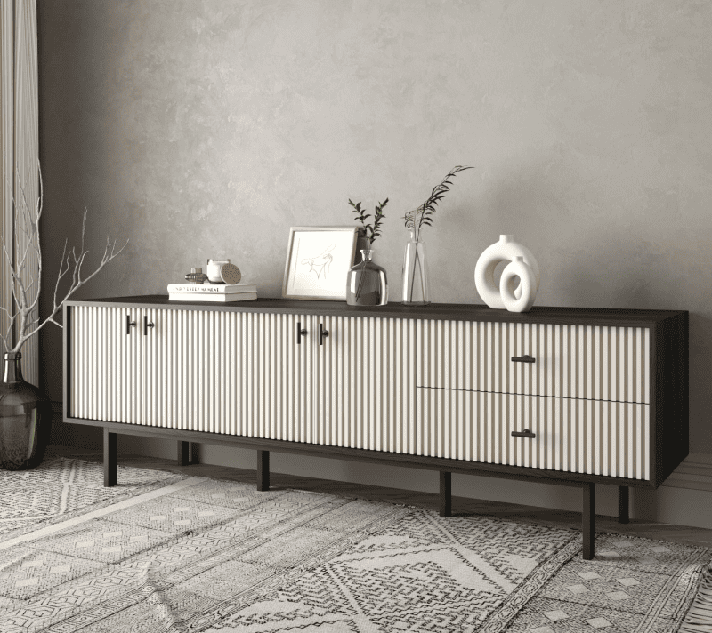 Тумба-комод Emerson белый/черный EM04/milky/L_3