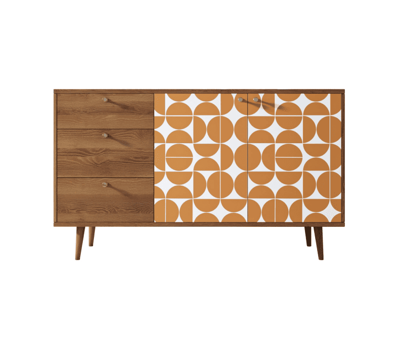 Тумба-комод Berber оранжевый/коричневый BB05/Print_14