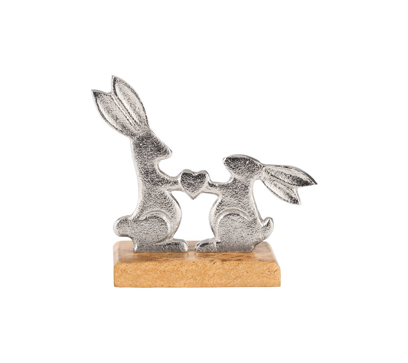 Фигурка Зайцы Амоатсу серебряный 427367_1