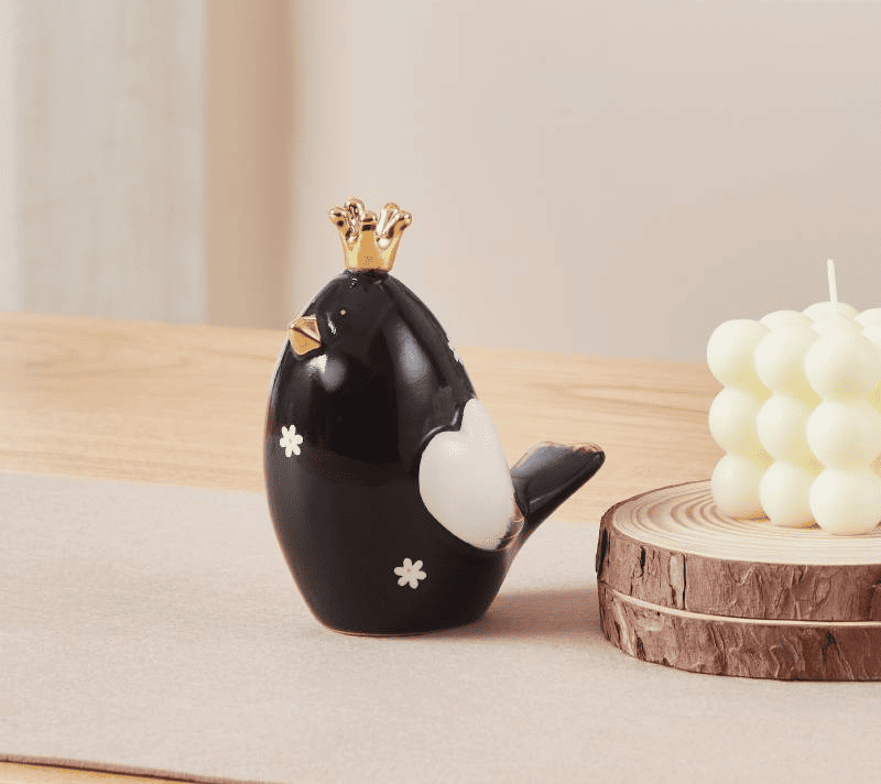 Фигурка Птица LANDJUT черный/белый 427924_1