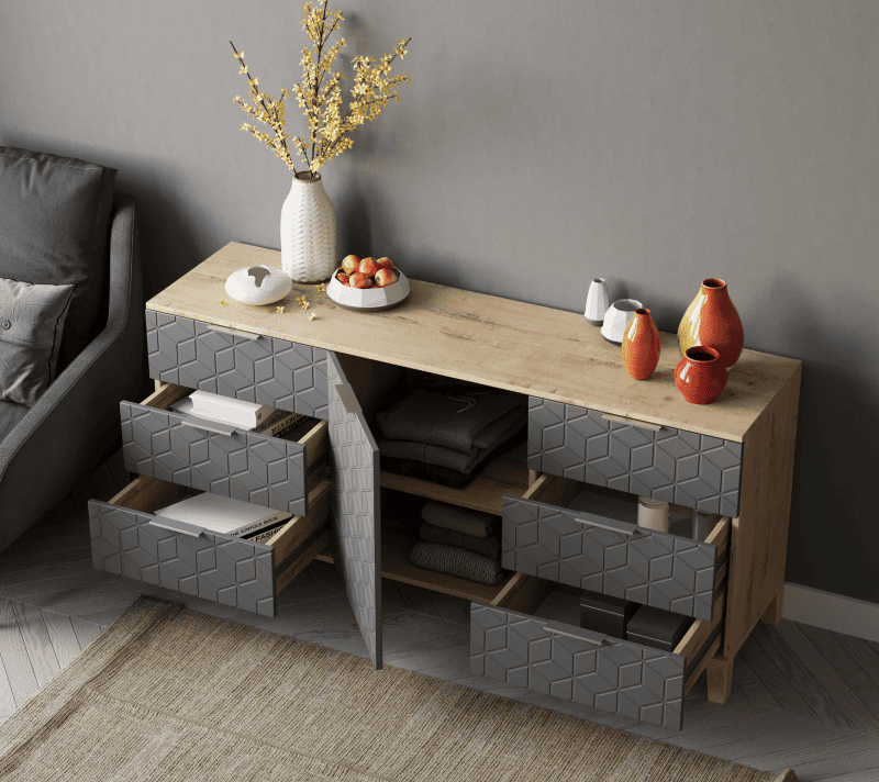 Тумба-комод Марвин графит 33_1