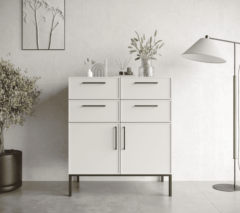 Тумба-комод Nicole белый NLN17_1
