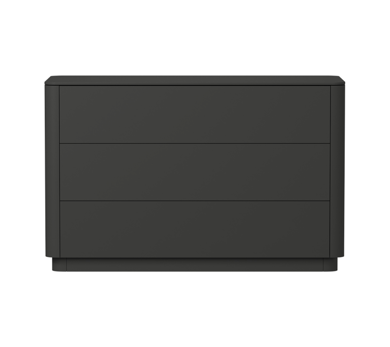 Комод 3 ящика Tammi черный 120