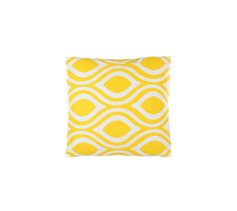 Подушка декоративная Чевери желтый/белый 420293
