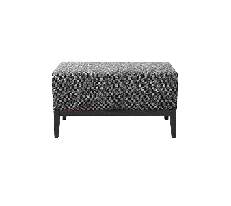 Банкетка Fjord серый рогожка 80