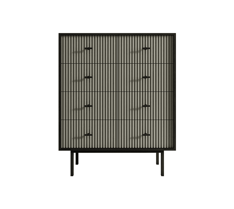 Комод Emerson серый/черный EM20/gray/L