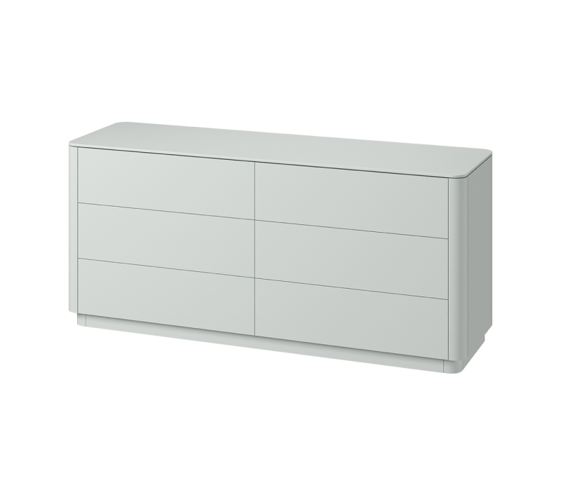 Комод 6 ящиков Tammi светло-серый 170_1
