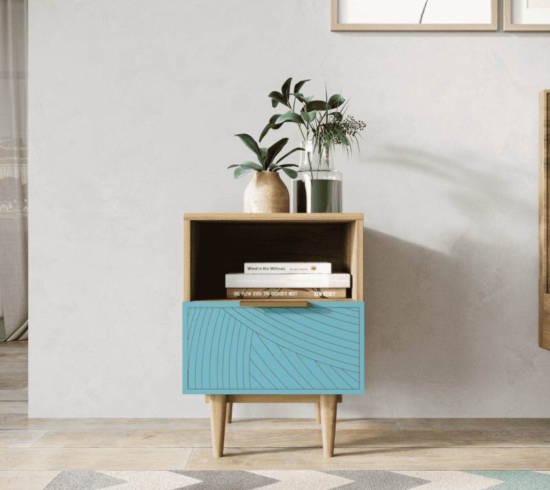 Тумба прикроватная Line голубой LN09/GR1/blue_1