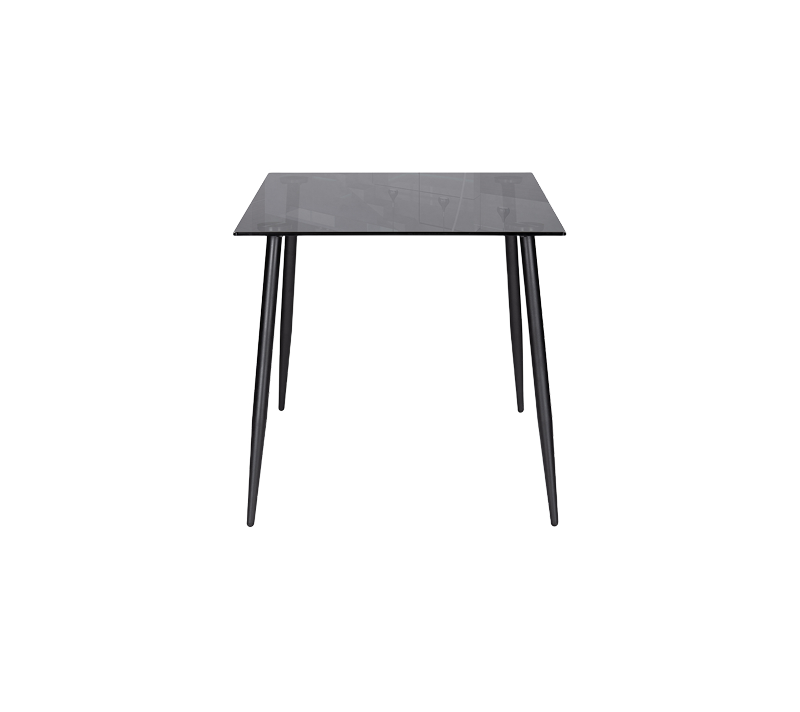 Стол стеклянный Smoke серый/черный_2
