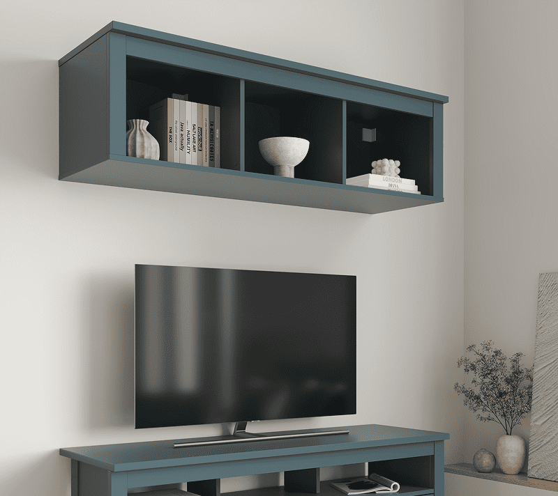 Полка 3 секции Saga темно-бирюзовый_1