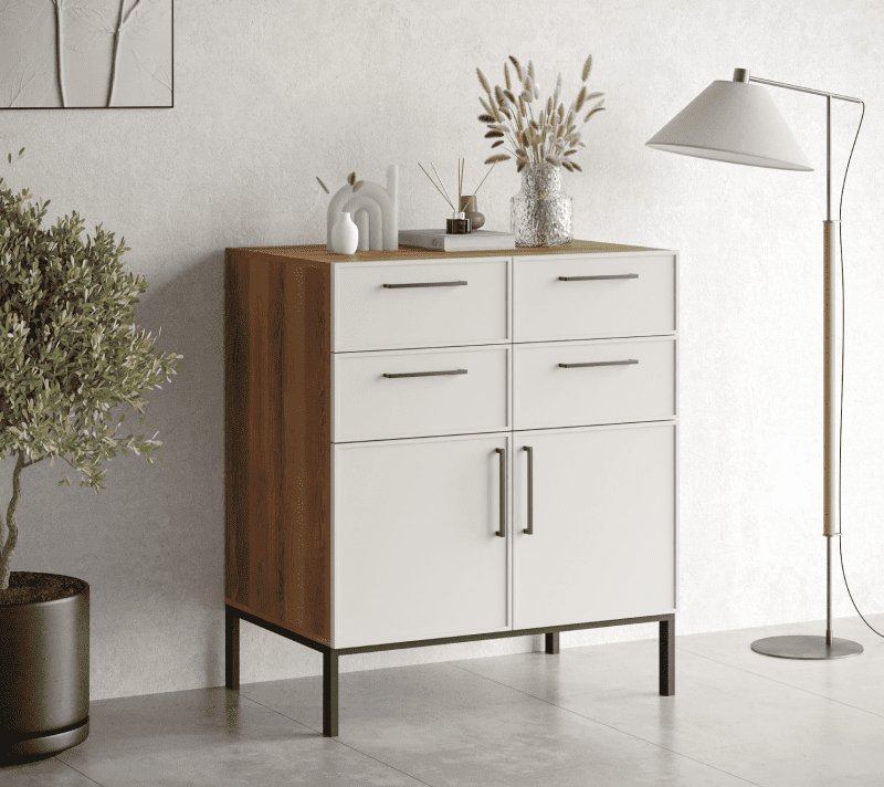 Тумба-комод Nicole белый NLN17_3