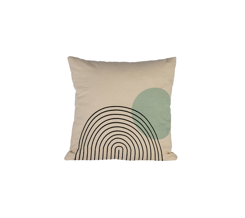 Подушка декоративная Берхала кремовый/мятный 420121