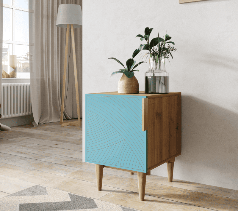 Тумба прикроватная Line голубой LN08/GR1/blue_3