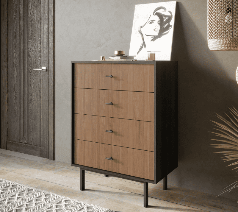 Комод Эмерсон коричневый/черный EM18_3