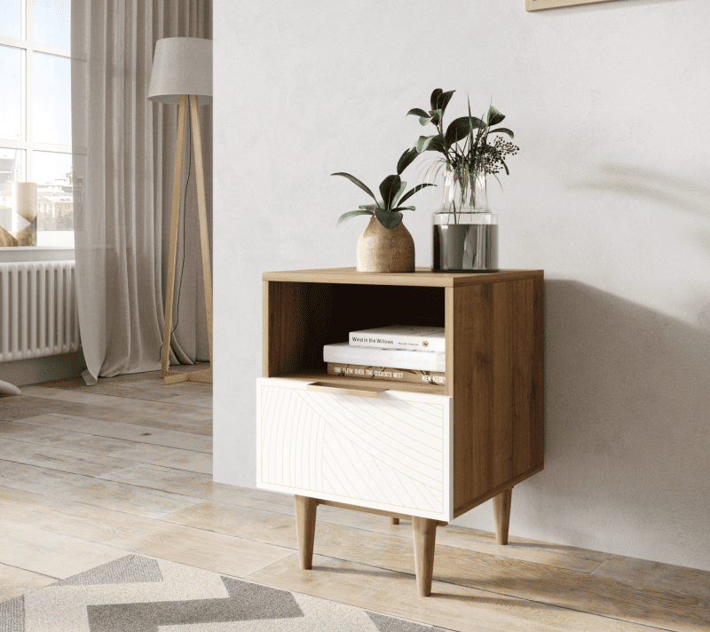 Тумба прикроватная Line бежевый LN09/GR1/beige_3