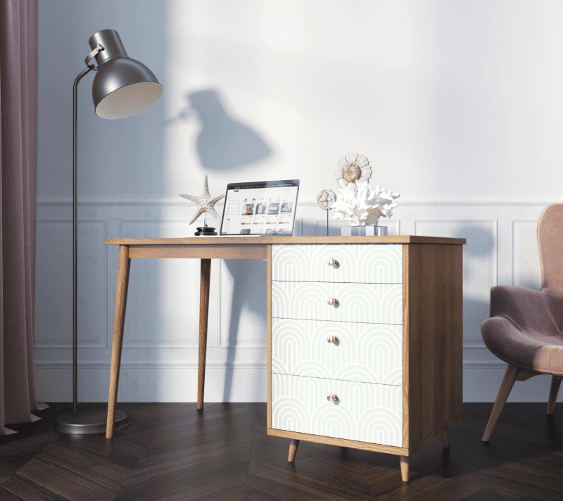 Стол письменный Berber зеленый/коричневый BB31/Print_34_3