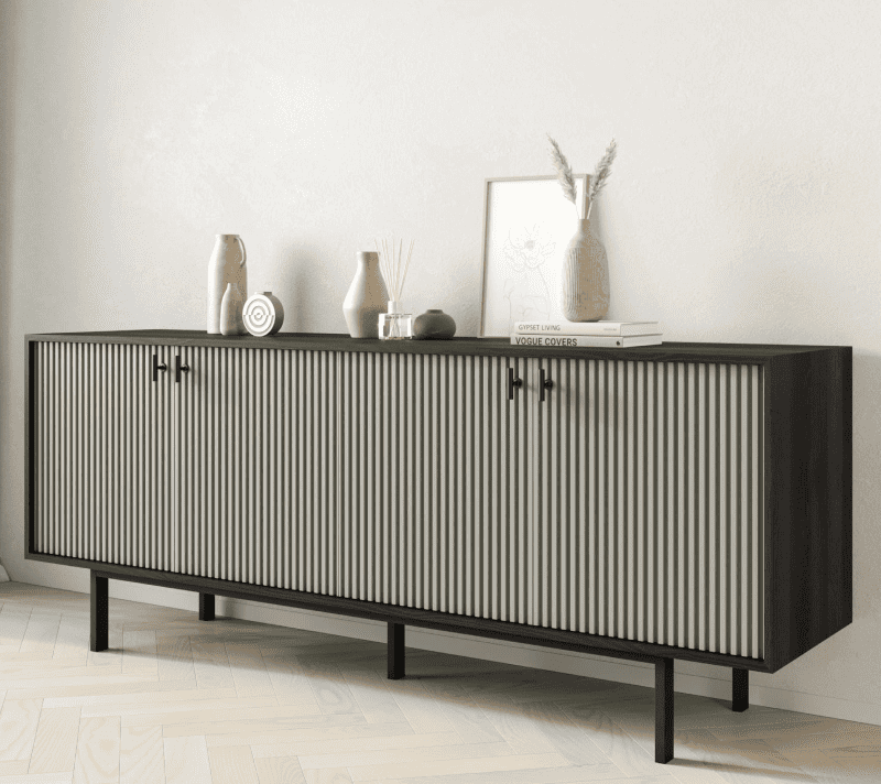 Тумба Emerson серый/черный EM01/gray/L_3