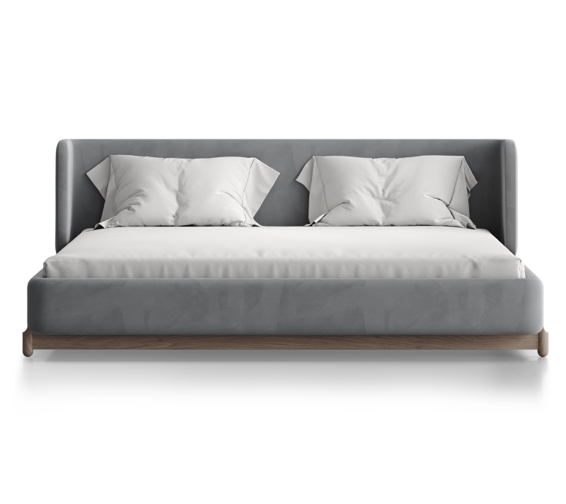 Кровать Basic серый антивандальная 180x200