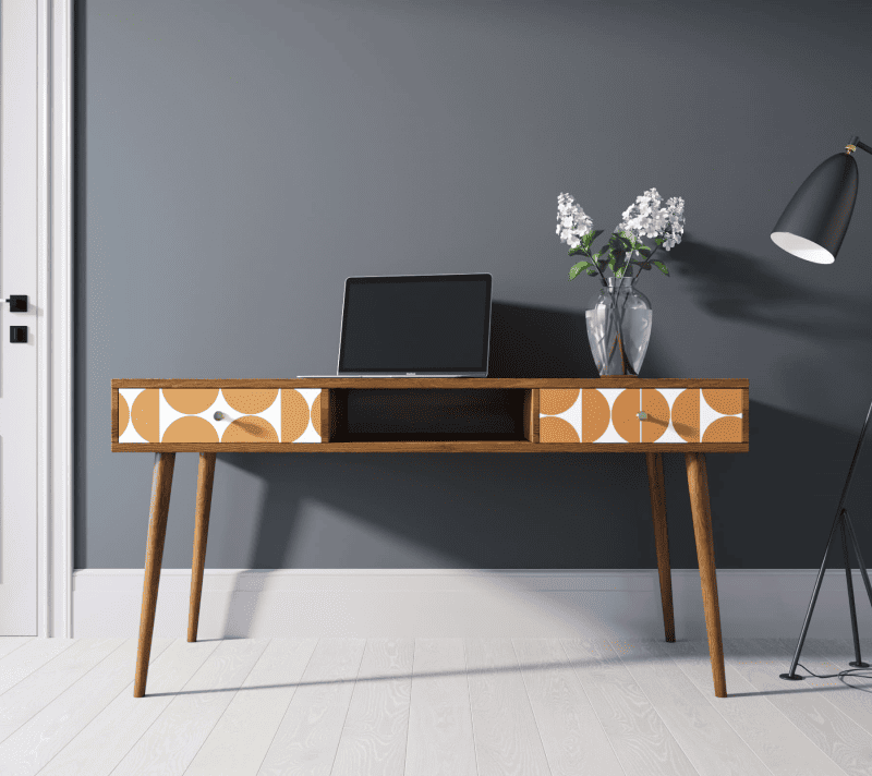 Стол письменный Berber оранжевый/коричневый BB18/Print_14_1