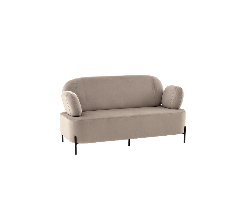 Диван Кэнди велюр светло-серый