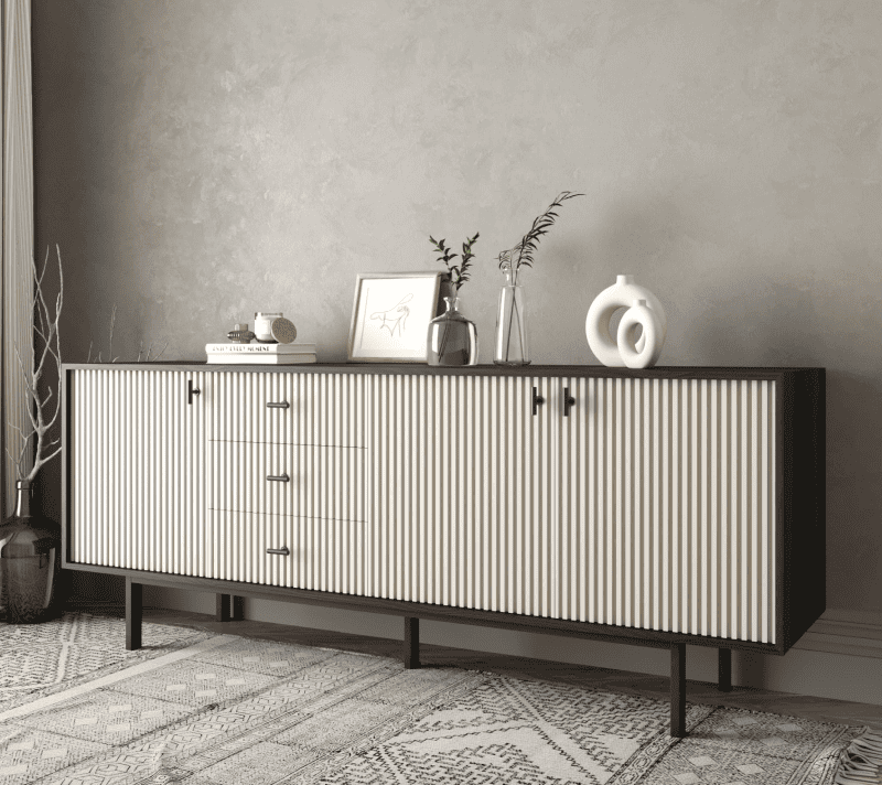 Тумба-комод Emerson белый/черный EM07/milky/L_3