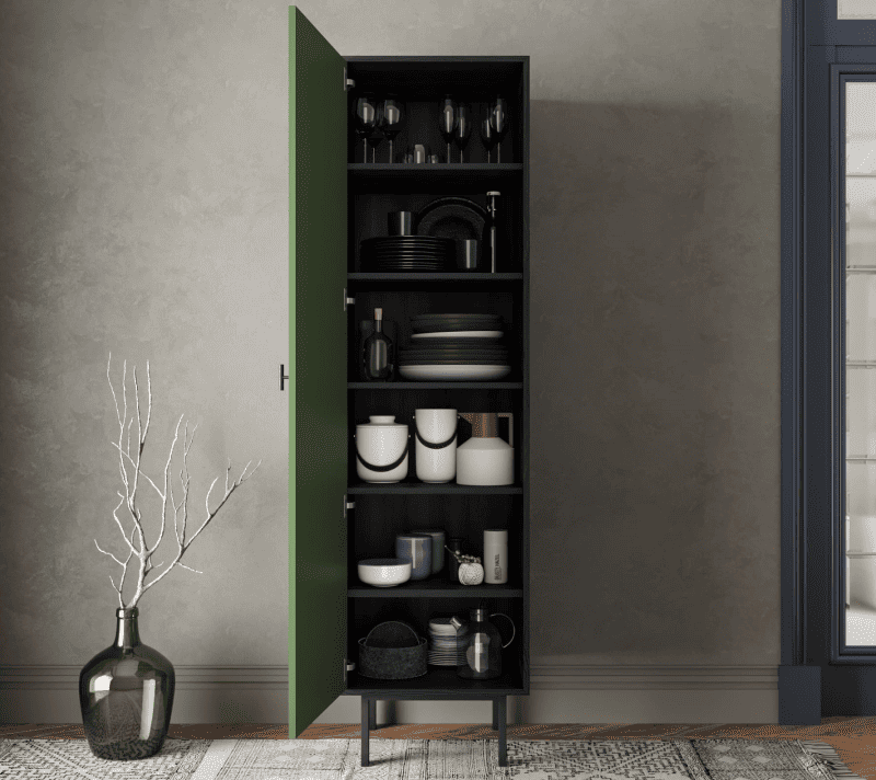 Шкаф Emerson зеленый/черный EM101/green/L_2