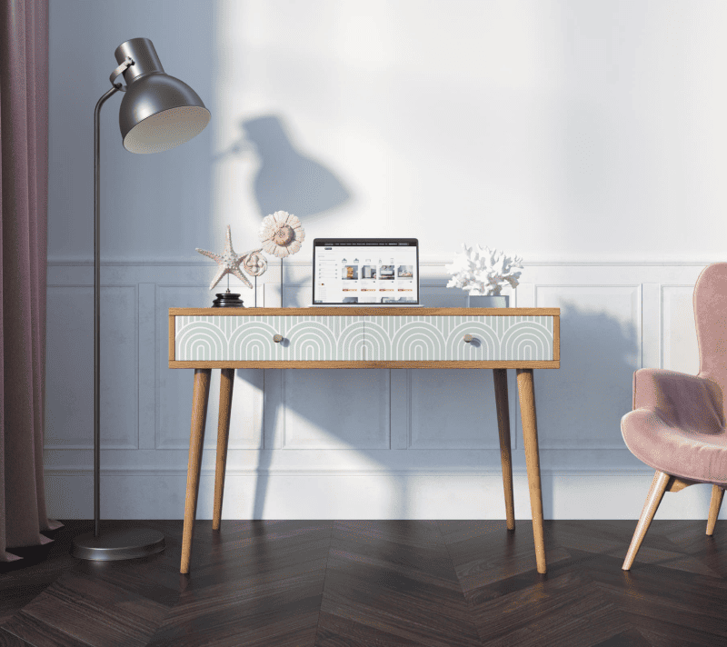 Стол письменный Berber зеленый/коричневый BB32/Print_34_1