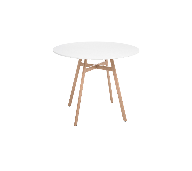 Стол круглый Skandi белый