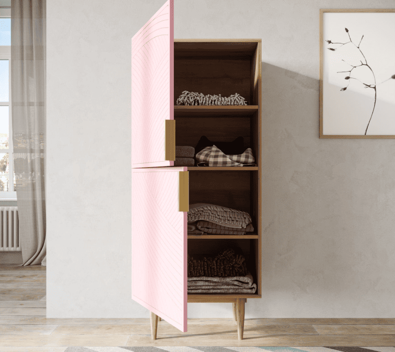 Тумба Лайн розовый LN05/GR1/pink_2