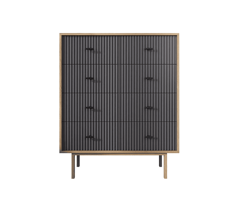 Комод Emerson черный/коричневый EM20/7024/L