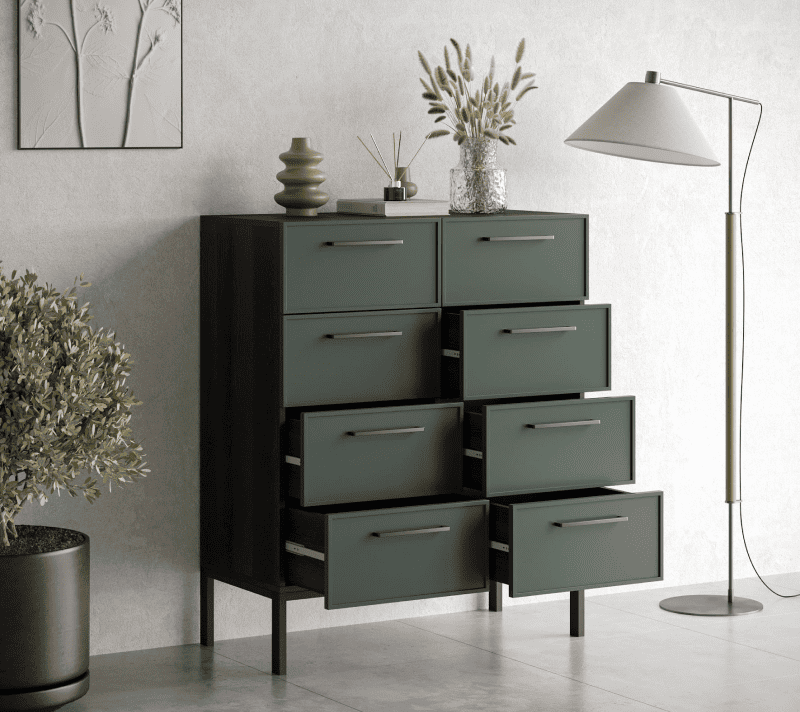 Комод Nicole зеленый NEM20G_2