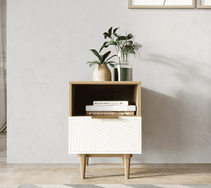 Тумба прикроватная Line бежевый LN09/GR1/beige_1