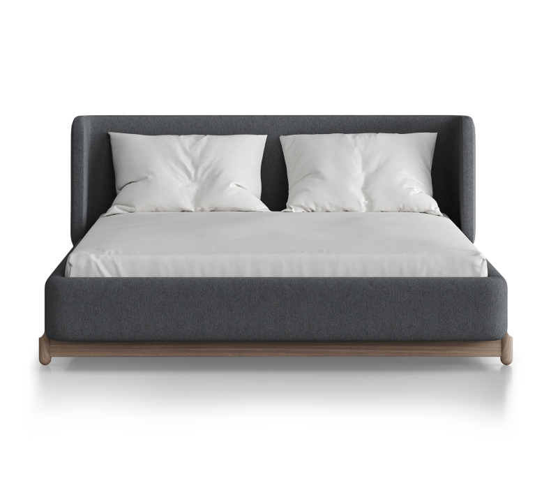 Кровать Basic серый 140x200